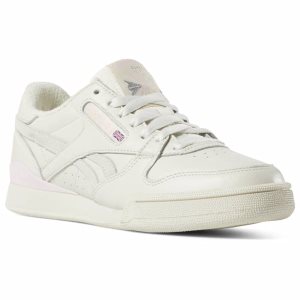 Reebok PHASE 1 PRO Turnschuhe Damen - Weiß/Rosa - DE 876-TNY